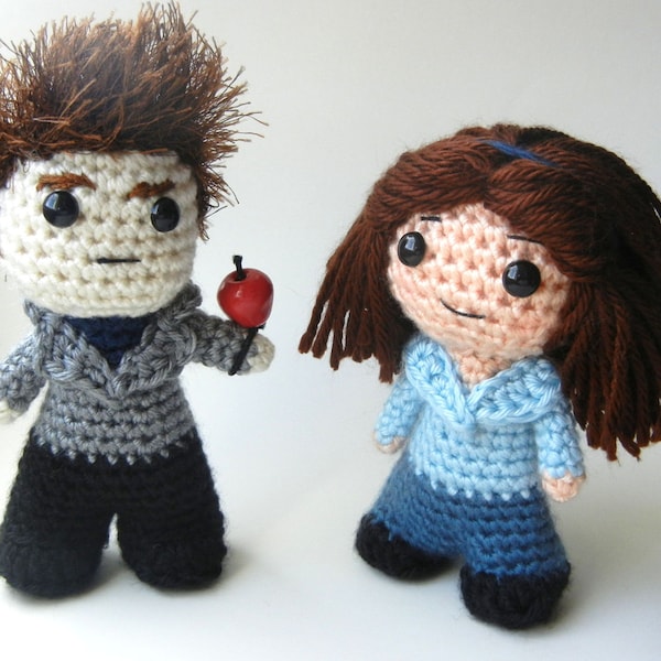 Twilight Bella and Edward Amigurumi Dolls Crochet Pattern