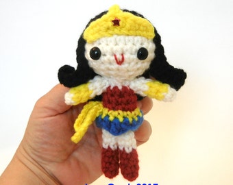 Wonder Woman-inspired Amigurumi Crochet Doll Pattern