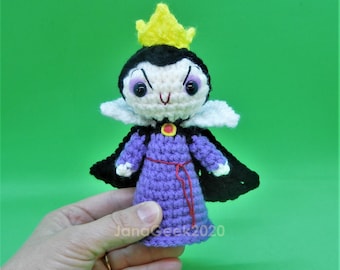 Patrón de ganchillo muñeca Amigurumi Reina Malvada de Blancanieves