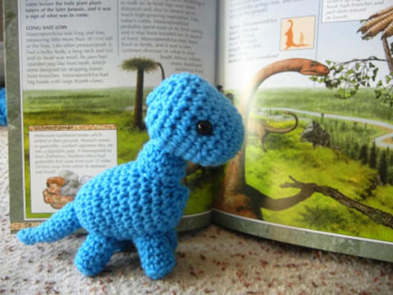 FREE Crochet Pattern for Baby Brachiosaurus Etsy