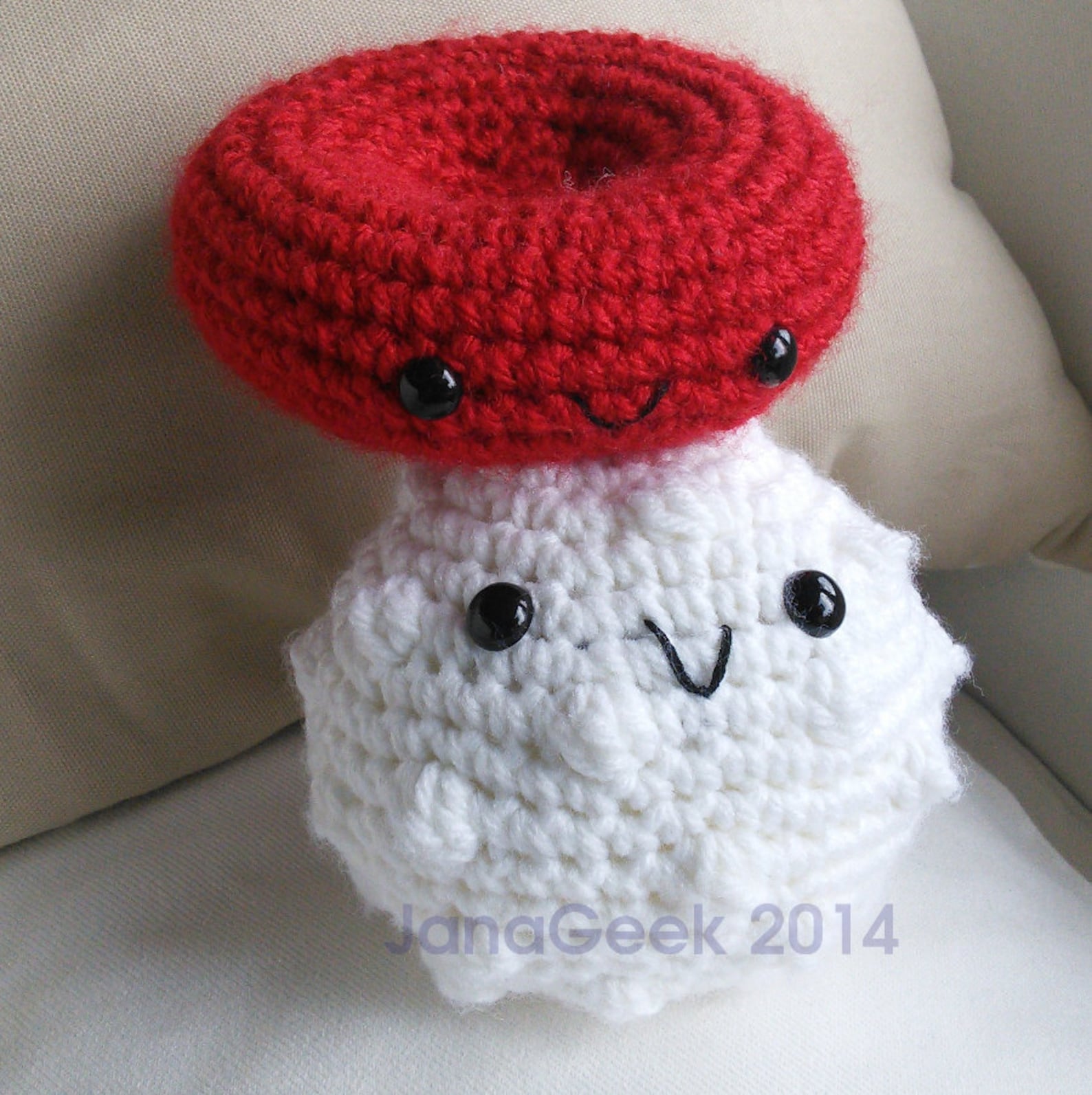 Red Blood Cell Amigurumi Crochet Pattern Etsy