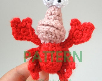 Pattern for Little Mermaid Crabby Friend Crochet Doll