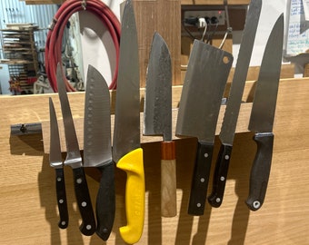 Knife holder magnetic with shelf 400mm long