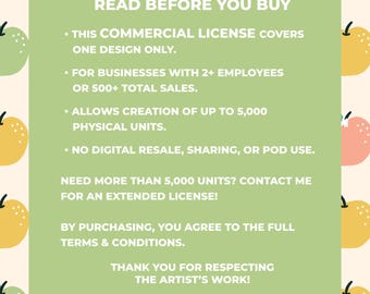 Commercial License -- Up to 5,000 Units | Extended Use for Small Businesses and Makers