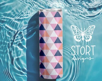 Geometric Triangular, Seamless Pattern, Repeat Pattern, Digital Download for 20 oz Tumbler, Triangular Seamless Pattern, Commercial Use