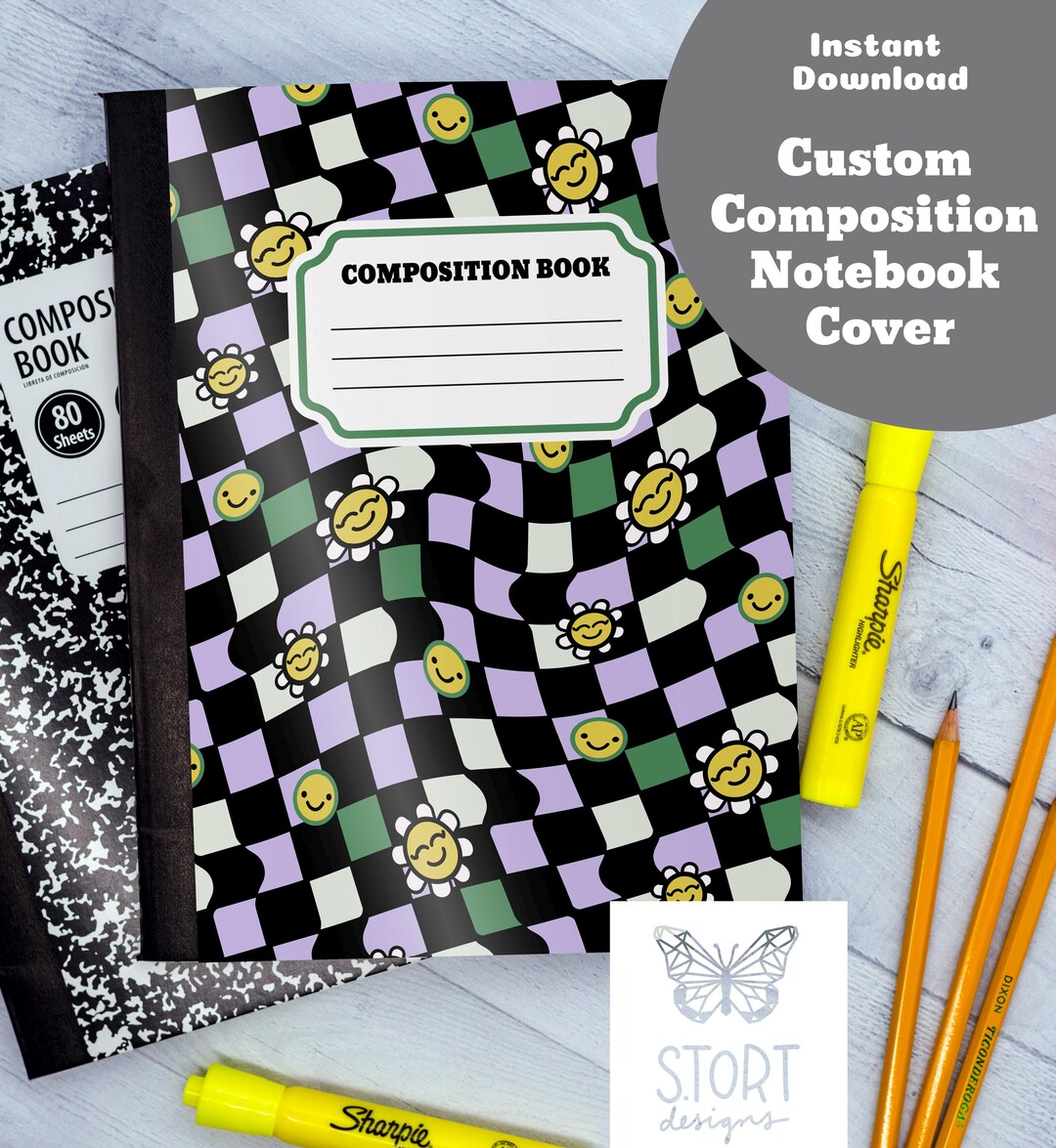 Download,print Composition Notebook Cover, Back to School, Custom ...