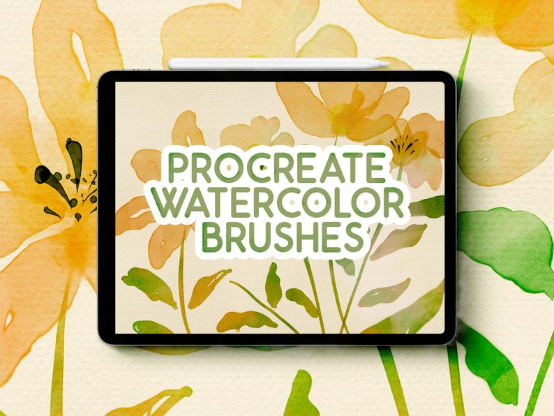 Procreate Watercolor Brushes Volume 1 Procreate Brushes image 1