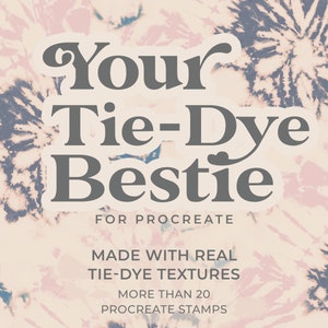 30+Procreate Tie-Dye Brushes, Stamps, Realistic Tie-Dye Patterns,Digital Brushes, Procreate Tie Dye