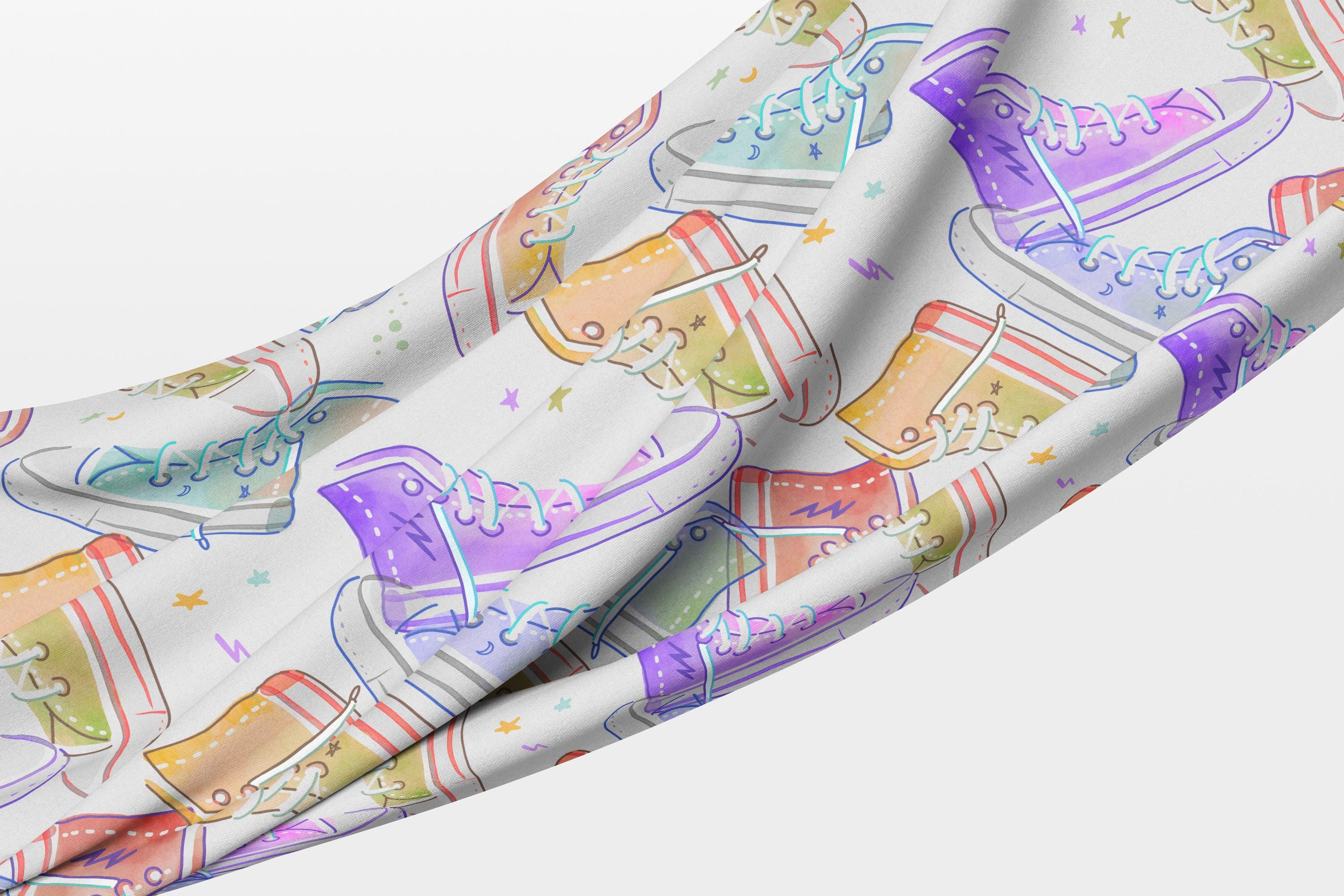 Converse Style, High-top Sneaker Print / Watercolor Tennis Shoe ...