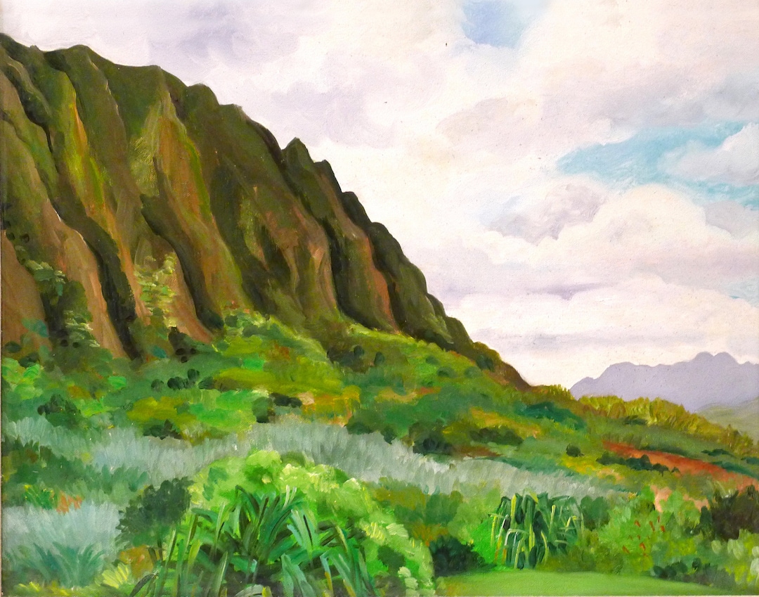 KANEOHE HAWAII LANDSCAPE, Ko'olau Mountains,windward O'ahu View, Hawaiian  Landscape