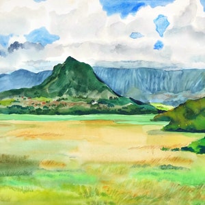 MT OLOMANA VIEW, View from Kawainui, Kailua Landscape, Kalaheo view