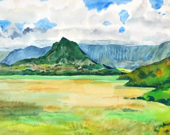 MT OLOMANA VIEW, View from Kawainui, Kailua Landscape, Kalaheo view