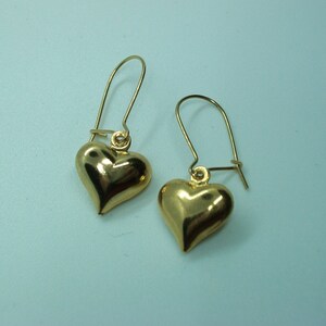 Gold Heart Earrings