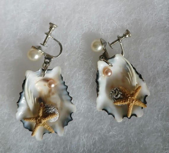 Shell Beaded Beach Earrings - image 4