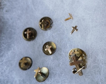 Antique 1952 HMH Co. Screw on Cross Pins