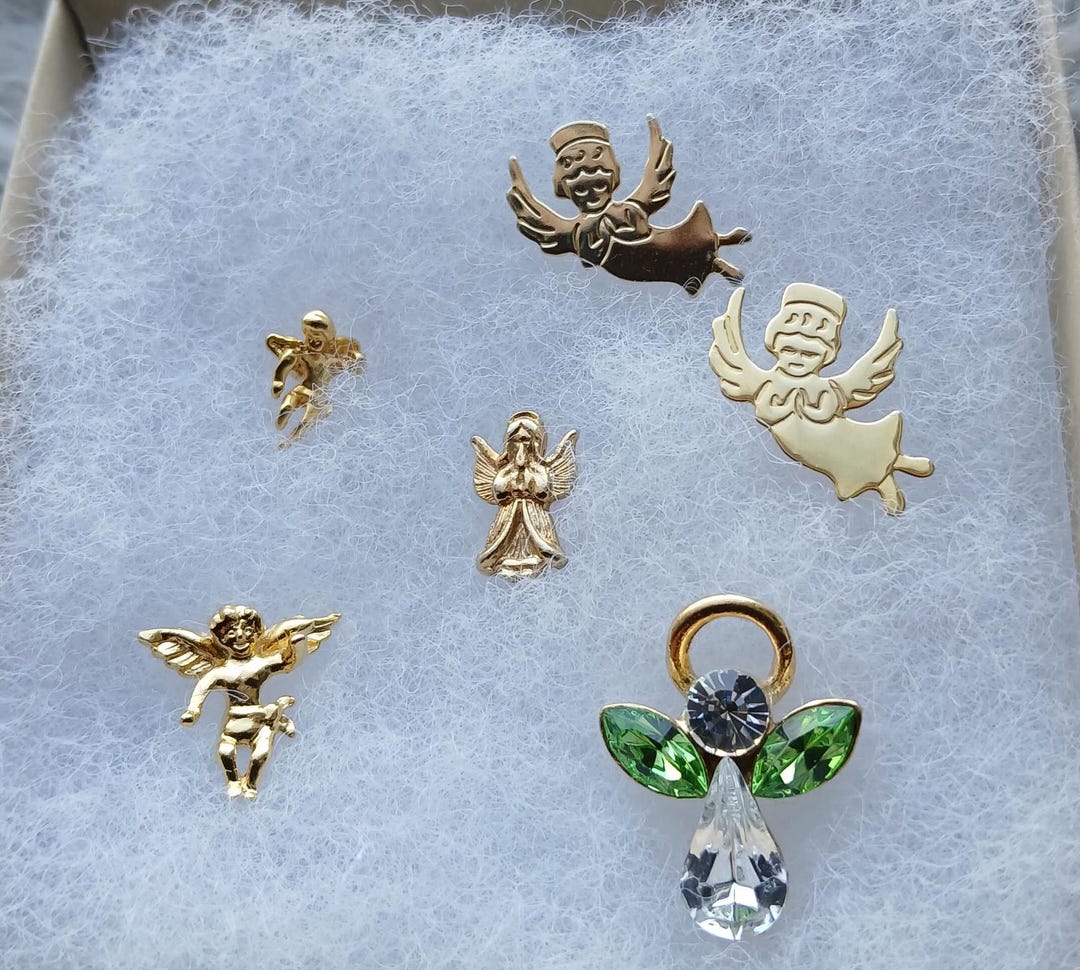 Vintage Lot of 6 Angel Pins - Etsy