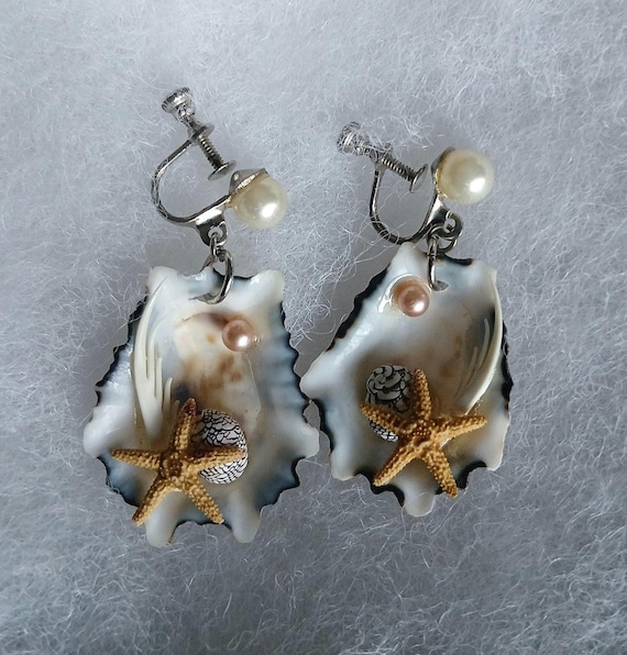 Shell Beaded Beach Earrings - image 6
