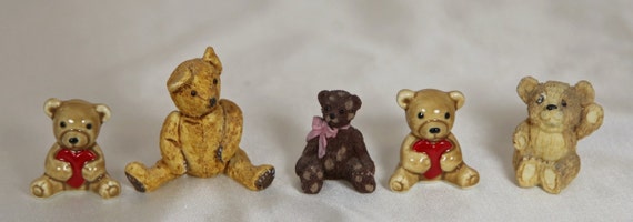 vintage miniature teddy bears