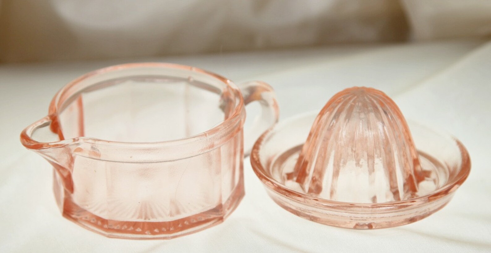 Pink Depression Glass Baby Juicer Lemon Reamer for Lemonade Etsy