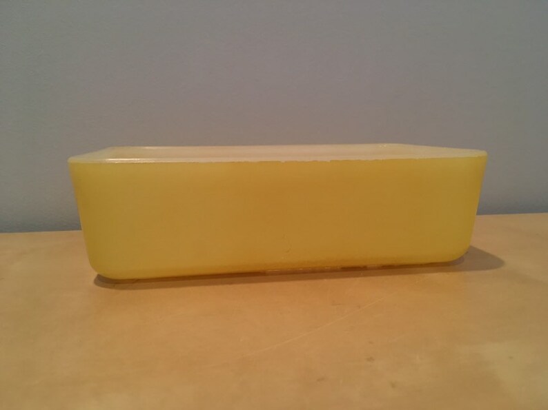 Vintage Yellow Baking Dish Maker Unknown