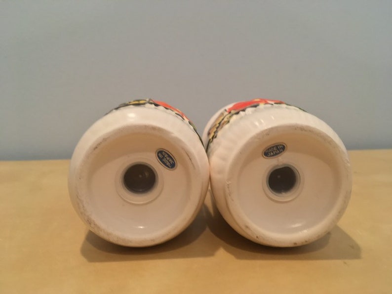 Made in Japan1950s Pair of Vintage ButterflyFlower Salt and Pepper Shakers