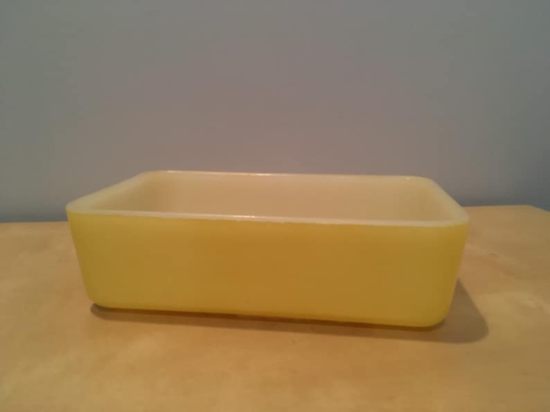 Vintage Yellow Baking Dish Maker Unknown