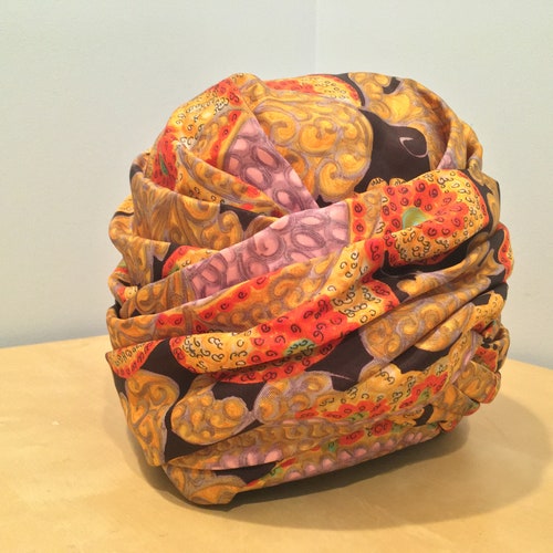 Vintage Silk Turban Hat from the 1960s- Stewart's Kentucky online