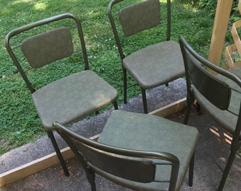 4 Cosco Hamilton folding chairs 1955