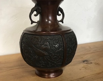 Early 1900's Japanese Bronze vase