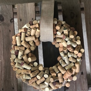 Wine Cork Wreath, Wreath, Wine Cork Gift Idea, Housewarming, Wine Lover SALE!