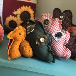 Thanksgiving Turkey in Fabric, Home  Decor, Fall Decor, Turkey