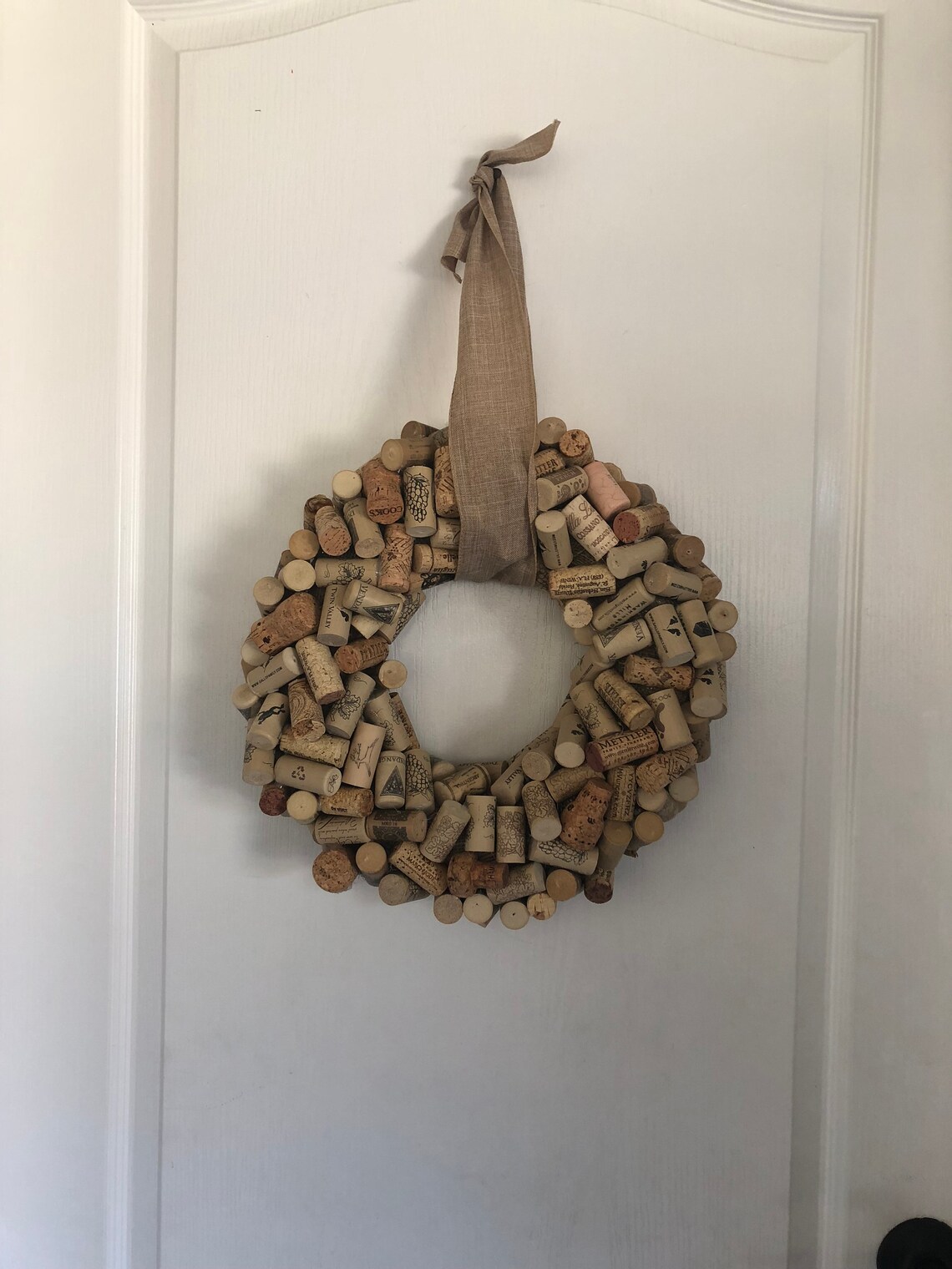 Wine Cork Wreath Wreath Wine Cork Gift Idea Housewarming Etsy Canada