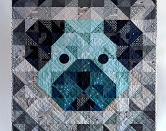 Otis moderne hondenquilt pdf-patroon - digitale download