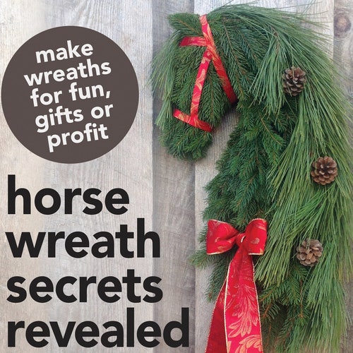 How to Make Horse Head Wreath for Fun Profit DIY Tutorial Etsy