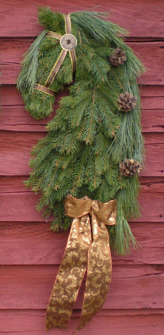 Items similar to Year of Horse Head Wreath Swag by Professional Equine