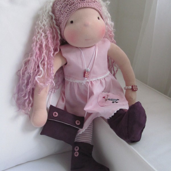 Lucy - Waldorf inspired doll 16,8 inch