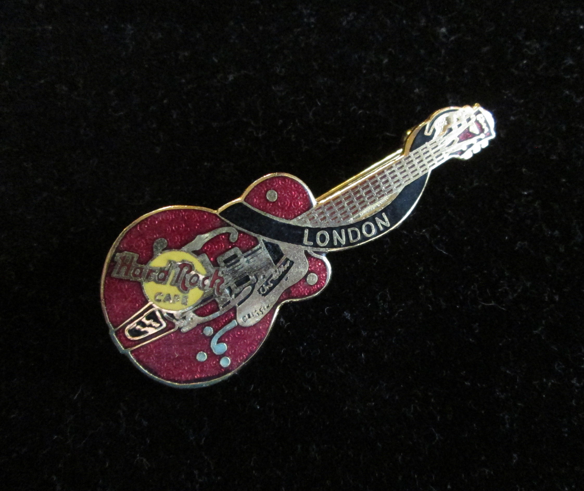 Hard Rock Cafe Mini Guitar Series Pin From London Free Etsy