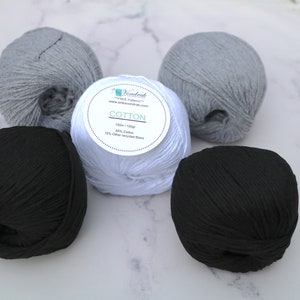 Cotton Yarn Worsted #4 820 yards (5 balls)