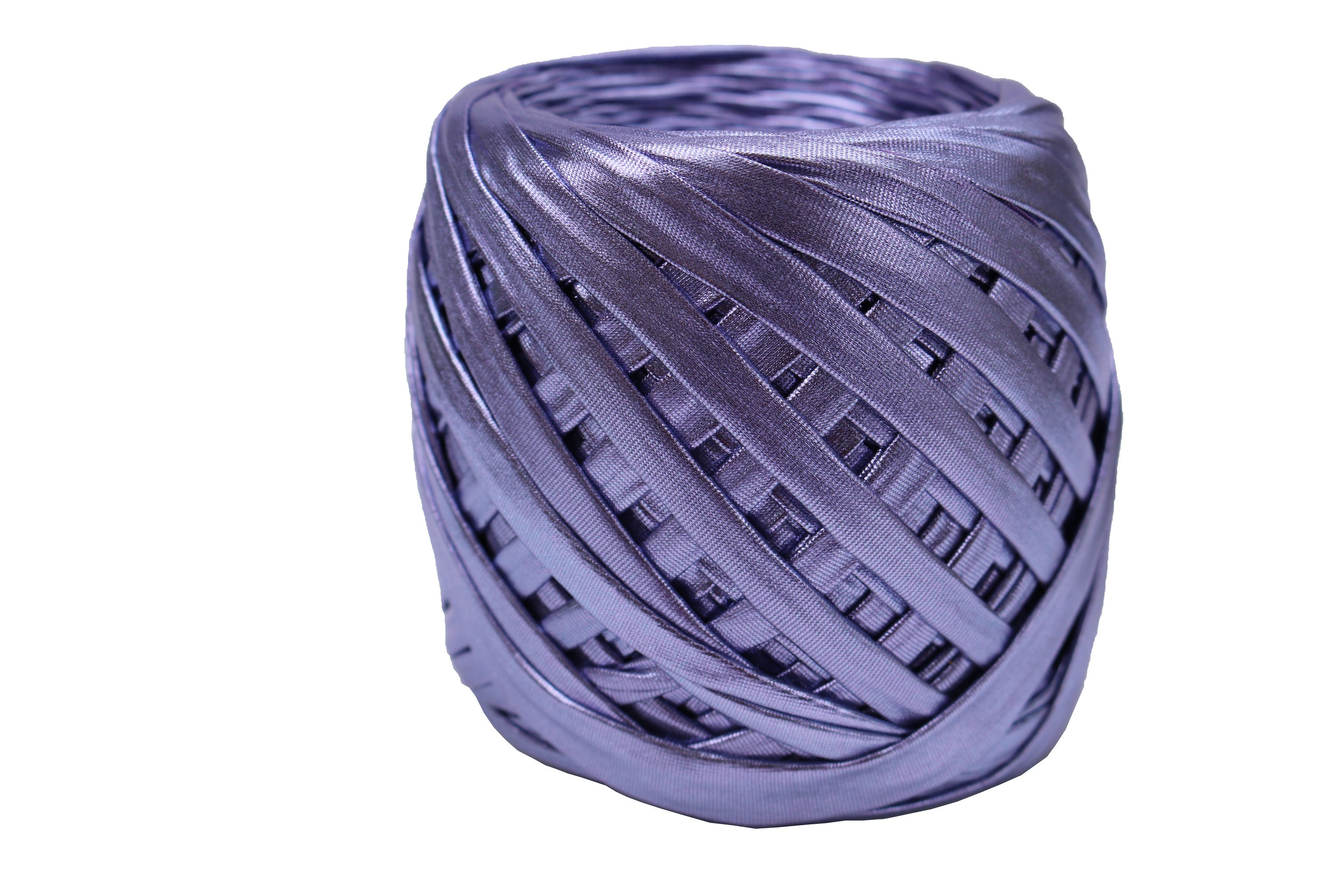  Metallic T-Shirt Yarn 140 Yards Knitting Yarn Fabric Crochet  Cloth Shiny Tshirt Yarn for Crocheting Beginners DIY Hand Craft Bag Blanket  Cushion Projects (Blue)