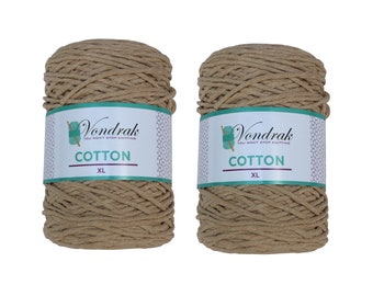 Cotton XL Yarn 340 yards (2 skeins) BEIGE