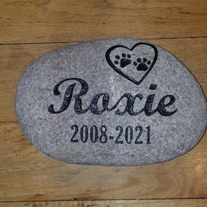 8"-10" Script Pet Memorial Stone