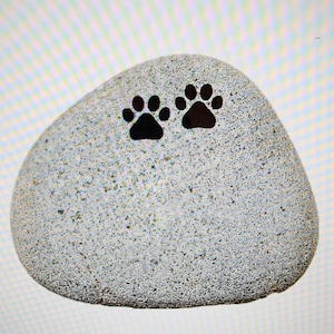 8" -10" Pet Memorial Stone Paw prints