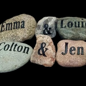 Name Rocks, River Rock, Personalized rock image 4