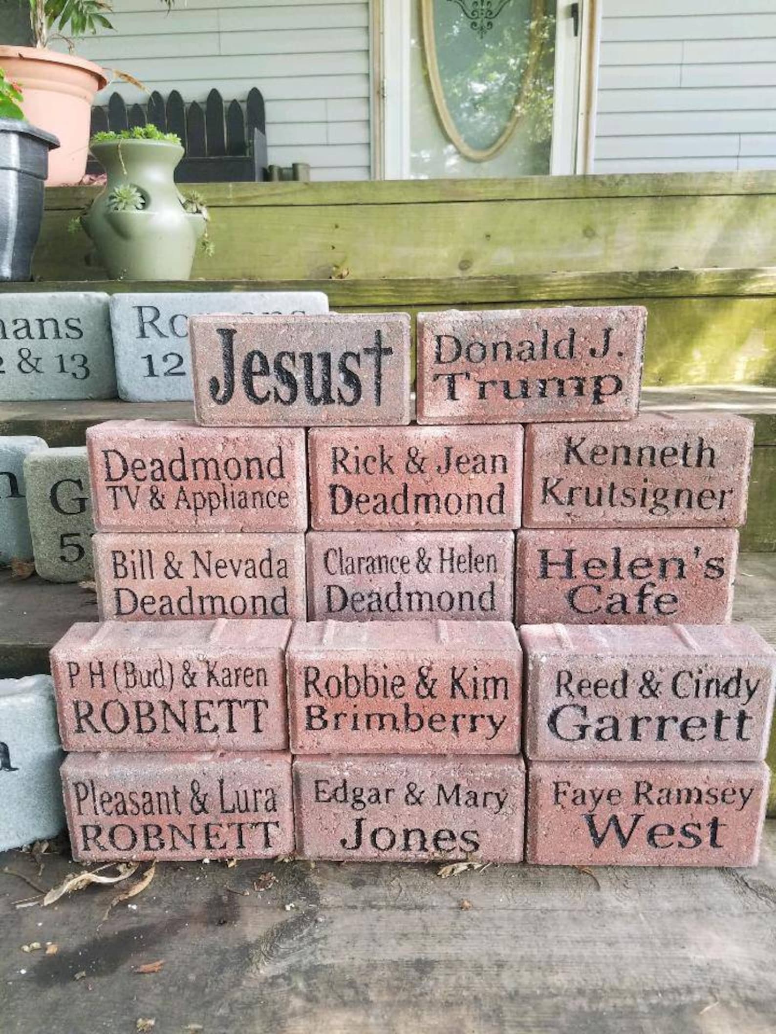 Personalized Engraved Bricks Etsy