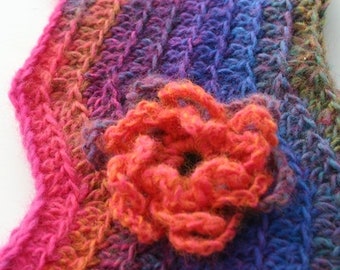 Crochet Pattern, Watercolor Waves Cowl, Scarf