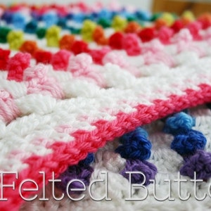 Crochet Blanket Pattern, Cuppy Cakes Blanket, Baby, Afghan image 2