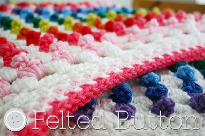 Crochet Blanket Pattern, Cuppy Cakes Blanket, Baby, Afghan image 2