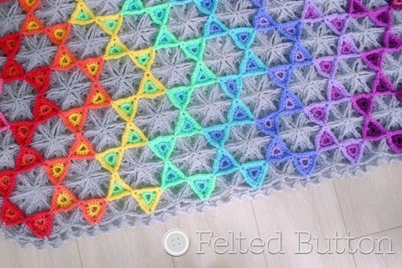 Crochet Pattern, Prism Blanket image 5