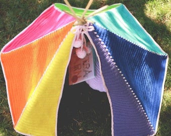 Crochet Pattern, Toddler Teepee, Kids Tent