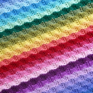 Chasing Rainbows Blanket, Afghan, Throw, Baby image 2